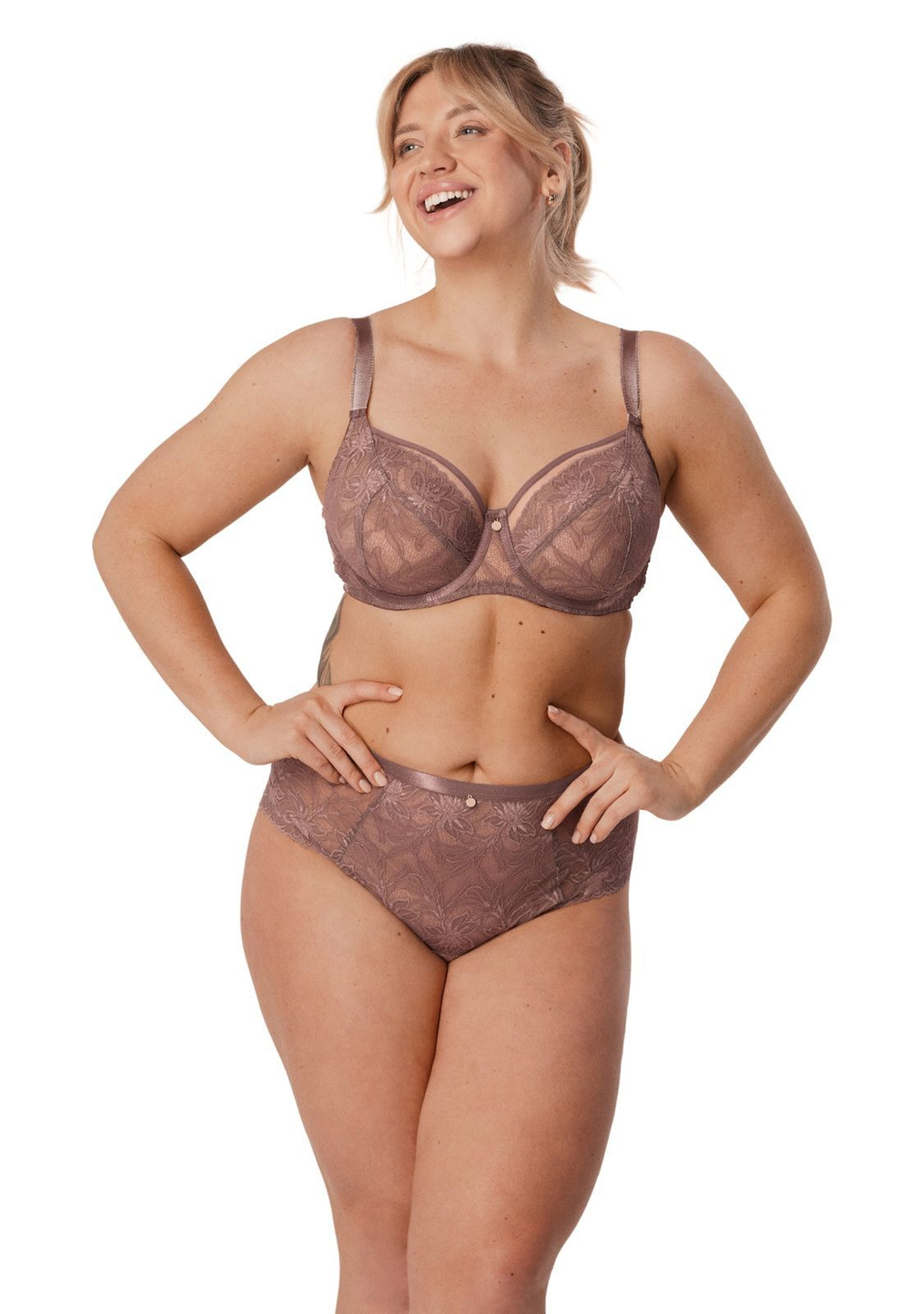 Трусики-слипы Rebecca с завышенной линией талии (Размер: S) (Цвет: кофейный)