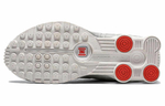 Кроссовки Nike Shox R4 "White And Metallic Silver" (Женская размерная сетка)