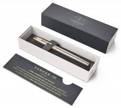 Перьевая ручка Parker IM Core F321 Brushed Metal GT перо F (1931649)