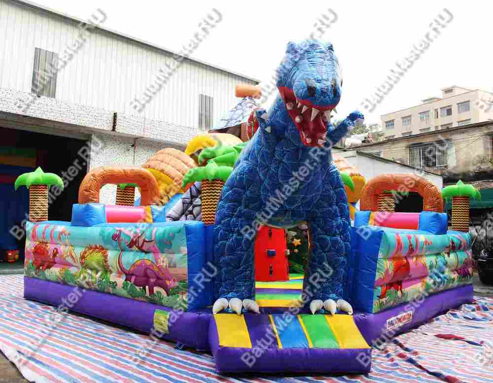 Надувной батут "В гостях у динозавра" 7*7*6м