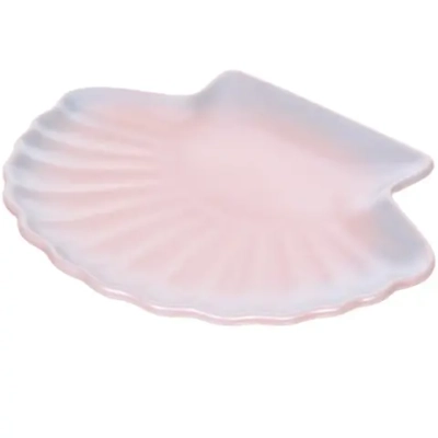 Чайная пара «Ракушка» (кружка 230мл, блюдце, ложка) перламутр