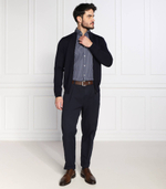 Хлопковый свитер balonso-l BOSS BLACK - темно-синий(50476347)