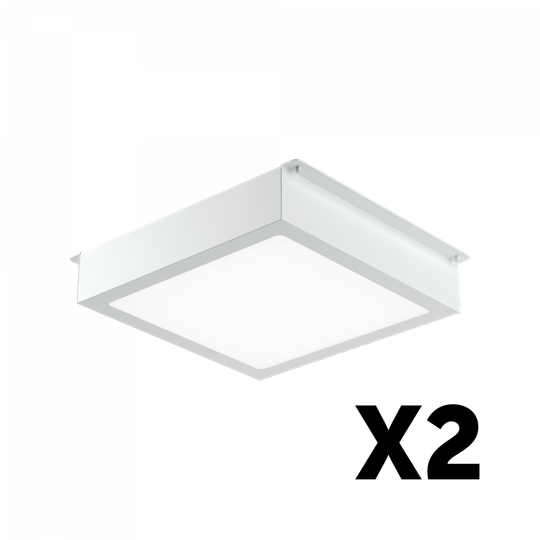 Комплект светильников Geniled Griliato Tetris x2 для ячейки 200x200 40Вт 4000К Опал Белый IP40