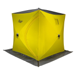 Палатка зимняя утепленная Premier Fishing Куб-2 желтый/серый (PR-WFSCI-180YG)