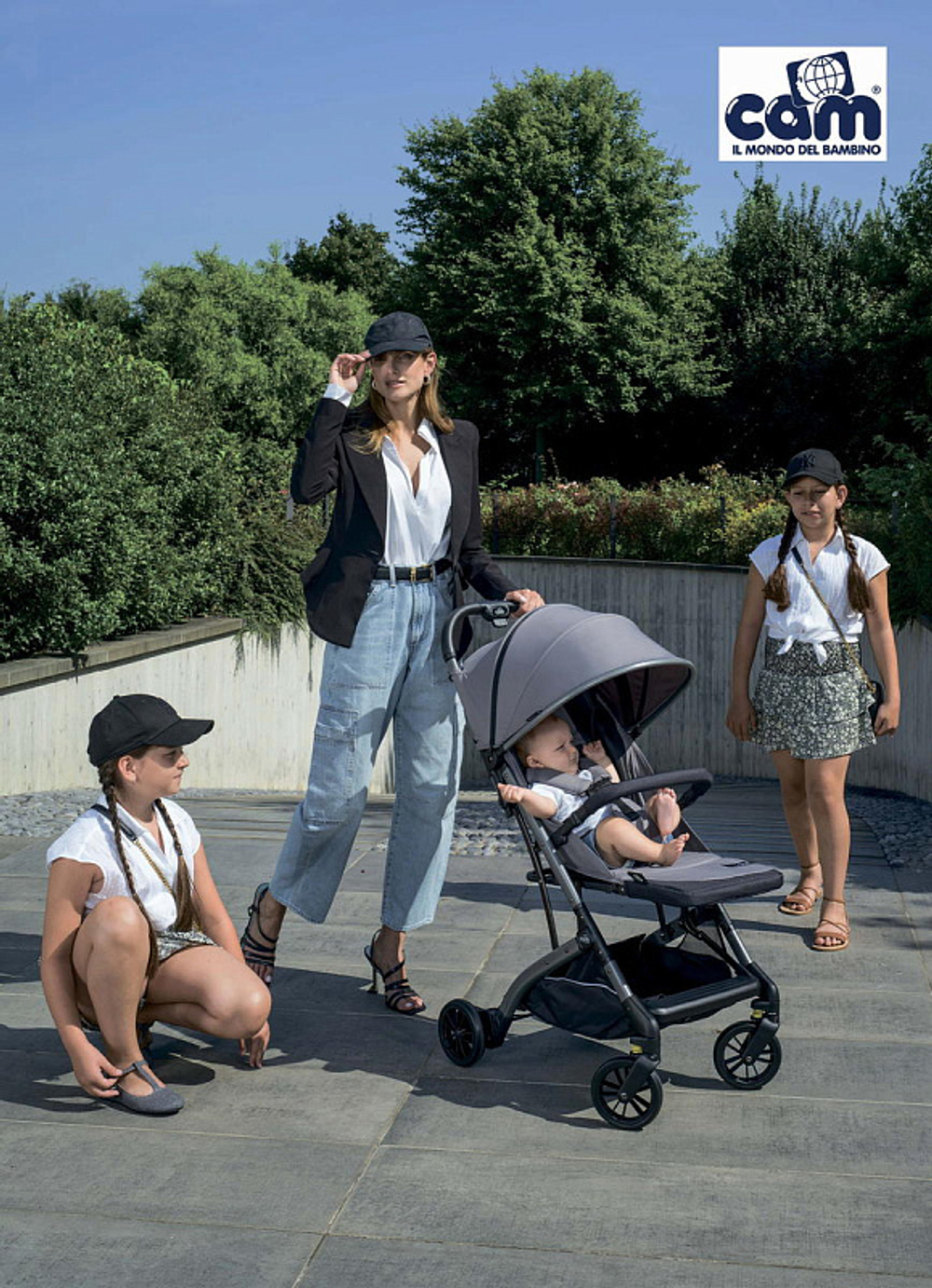 Прогулочная коляска Cam Compass 2.0 201 зелёный жаккард