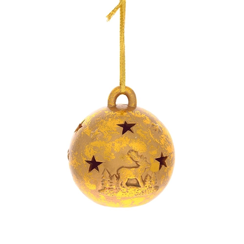 GAEM Украшение новогоднее Шар "Сияние звезд" с подсветкой, D 9 см, L9 W9 H10 см, 3в.