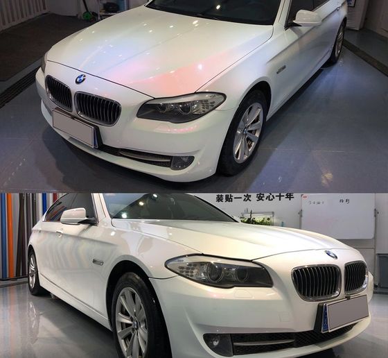 Пленка перламутровая белая с фиолетовым (глянцевая) Carbins