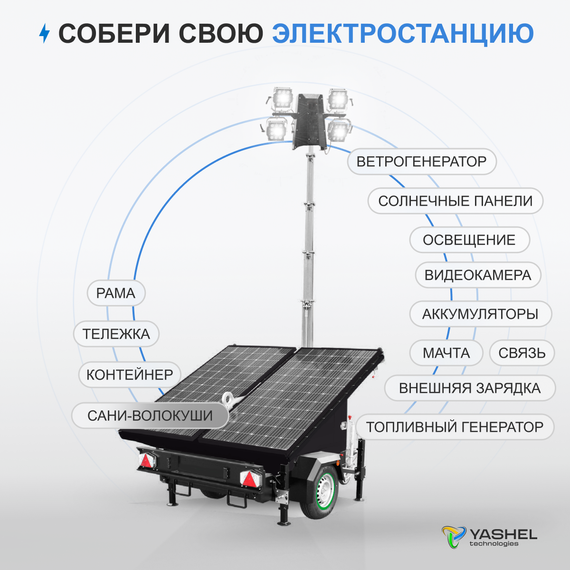 Передвижная мачта освещения, фото №973076613