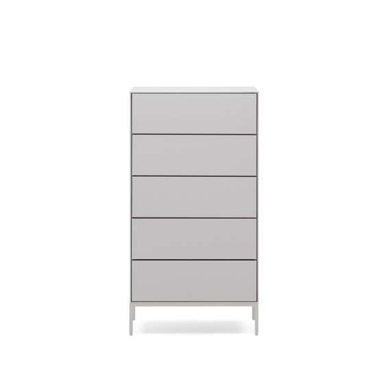 Vedrana Комод с 5 ящиками белый лак 60 x 114 см