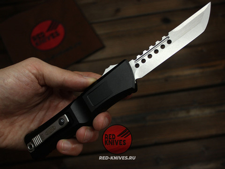 Нож Microtech Troodon 3 Н/E - рукоять темный алюминий МТ15