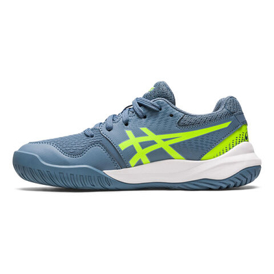 Детские теннисные кроссовки ASICS Gel-Resolution 9 GS All Court Shoe Kids - Dark Blue, Neon Green