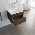 Тумба с раковиной Vincea Chiara 60 VMC-2C600CO/VCB-13600W тёмный дуб/раковина белая