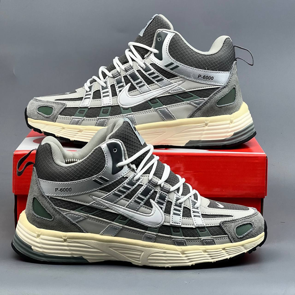 Кроссовки Nike P-6000 на меху #375 (сер.)