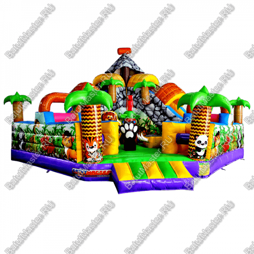 Надувной батут "В гостях у зебры"