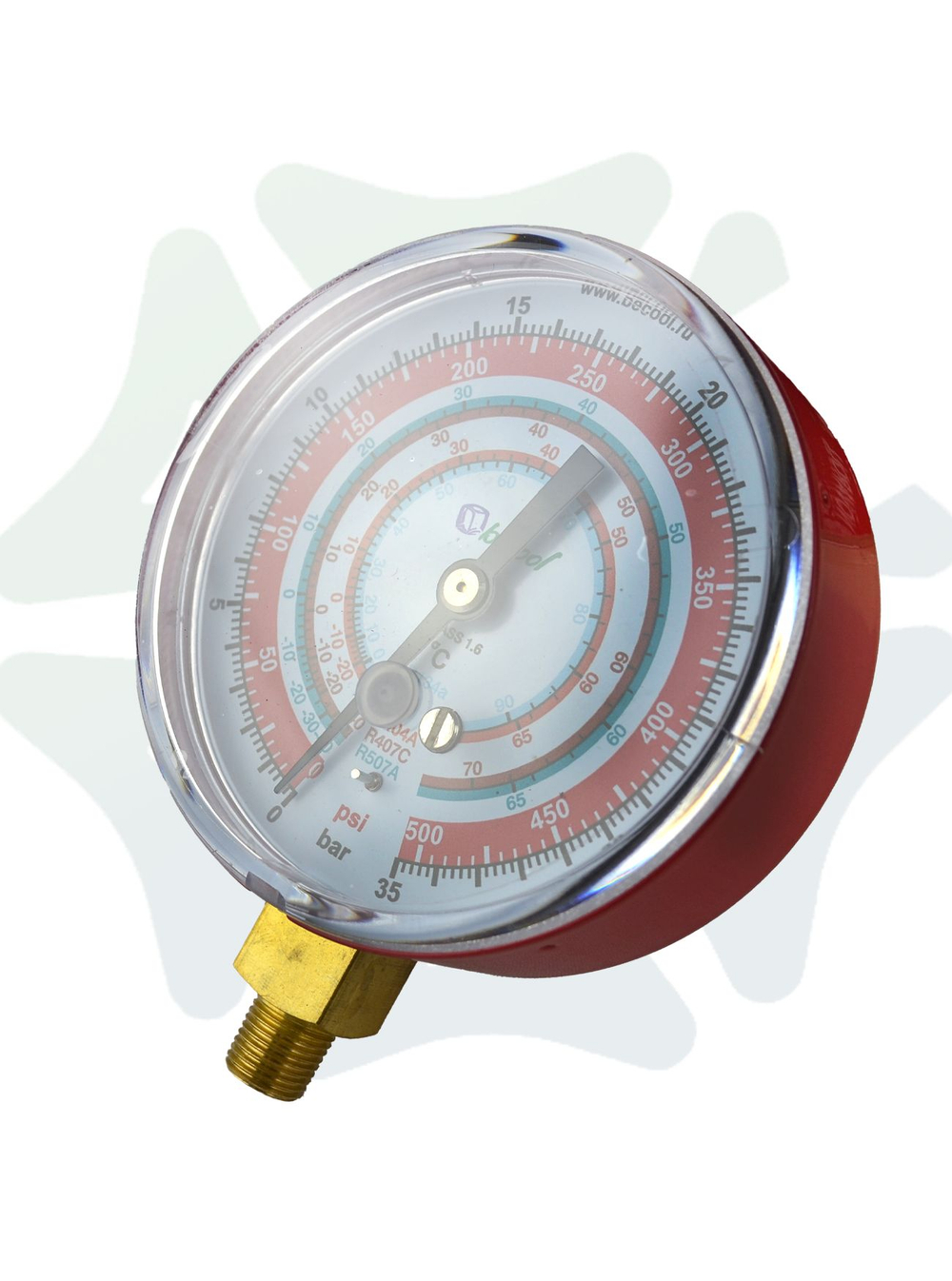 Манометр BCJH-N, для фреонов R134a; R404A; R407C; 507A