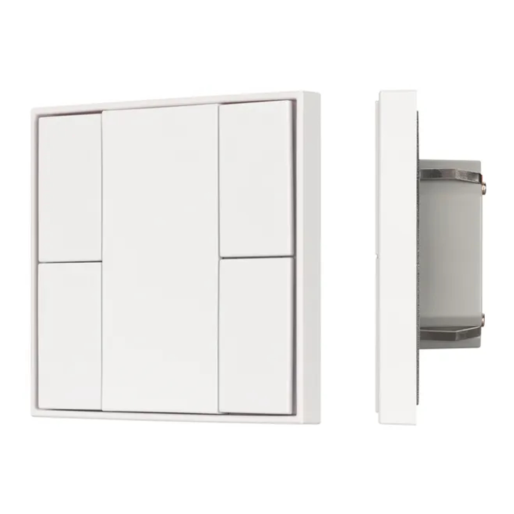 INTELLIGENT ARLIGHT Кнопочная панель KNX-301-22-4-SH-IN White (BUS, Frame) (IARL, IP20 Пластик, 3 года) 037722