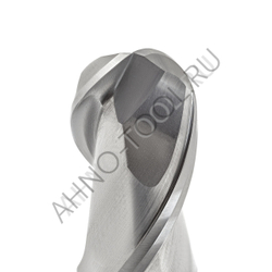 Фреза твердосплавная сферическая  6мм (L=50, l=12, хв=6) Z2 35° по алюминию и цвет.металлам BRAL-2B-