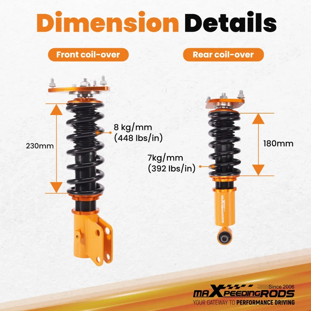 Adjustable Coilovers Suspension Lowering Kit подходит для автомобиля Subaru Impreza WRX 08-14
