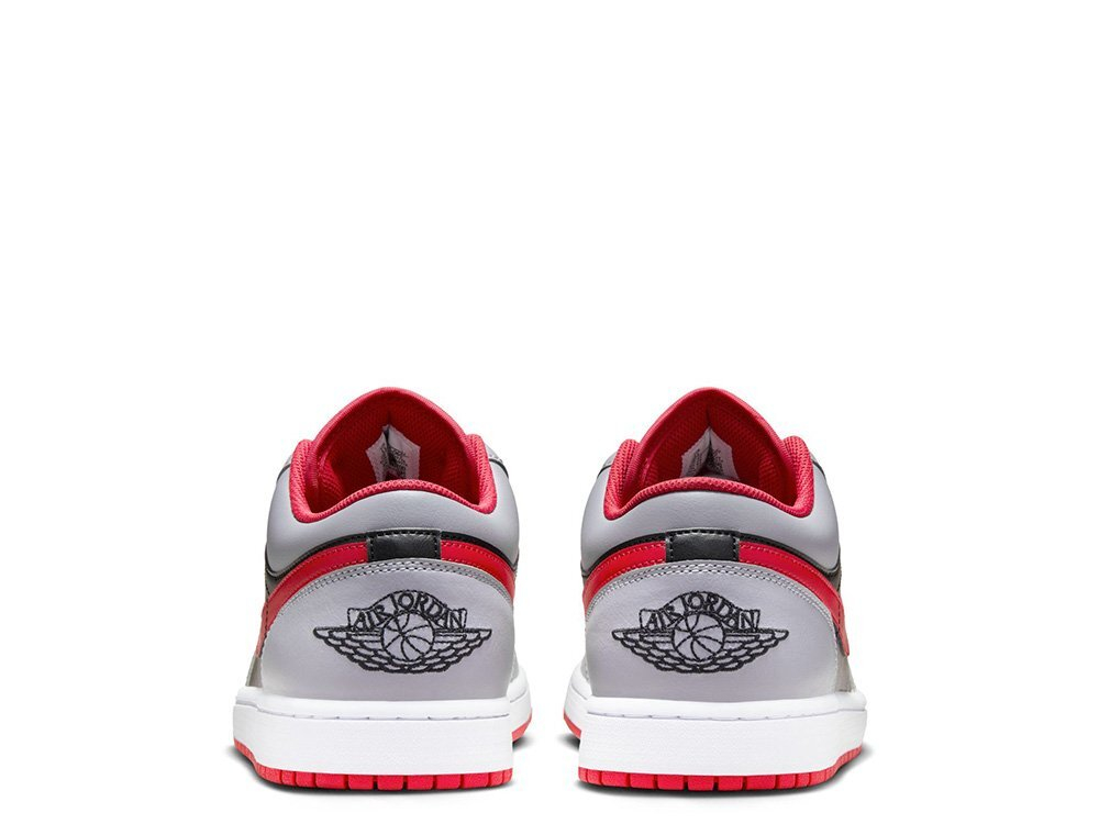 Баскетбольные кроссовки Air Jordan 1 Low Black/Cement Grey/White/Fire Red shoes