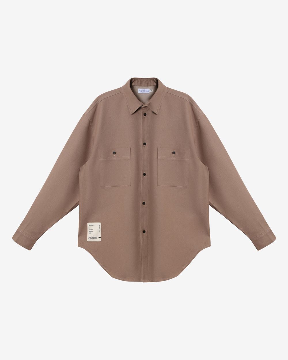 Рубашка Sashina Oversize песочная