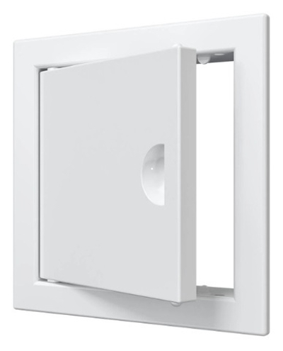 Люк-дверца ревизионная 150х150мм (168х168 с фланцем, 146х146 по посадке) с ручкой, АБС пластик