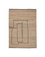 Ковер Velira из джута с графическим рисунком 160 x 230 см