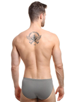 Хлопковые мужские трусы-слипы (Размер: XXL) (Цвет: черный)