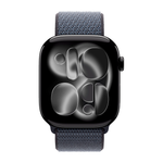 Умные часы Apple Watch Series 11 GPS, 46mm, Jet Black Aluminium Case with Anchor Blue Sport Loop