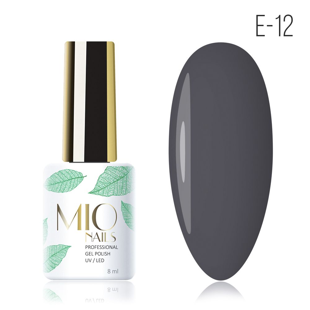 Mio Nails E-12 Серый агат, 8 мл