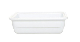 Гастроемкость 1/2 h=100 мм. 4,6 л. белая керам Emile Henry /1/2/140/ ТП