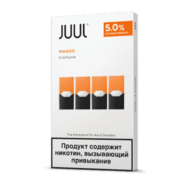 Купить Картридж Juul Labs x4 JUUL 59 мг, 0,7 мл - Mango