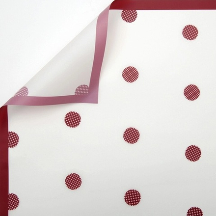 ЛИСТ "Пиксельный горох" 58*58/20шт БЕЛЫЙ/КРАСНЫЙ