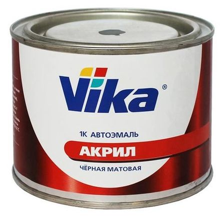 Эмаль черная матовая  Vika
