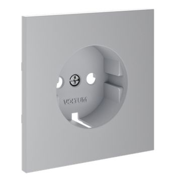 Накладка для розетки с заземлением, S70 (серый)