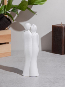 Статуэтка Пара с сердцем и Ваза Рифленая на подносе