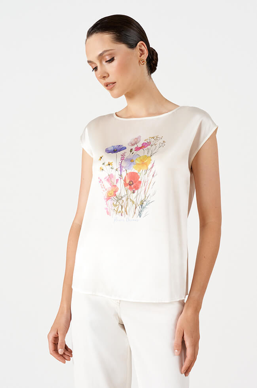 23198 Блузка женская (молочный)