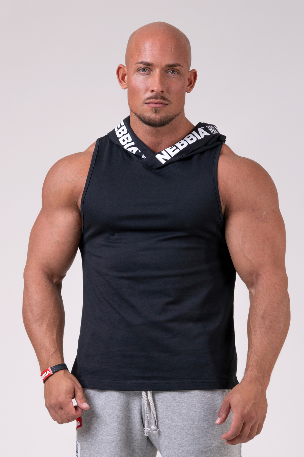 Мужская майка c капюшоном Nebbia Hooded Singlet 173 black