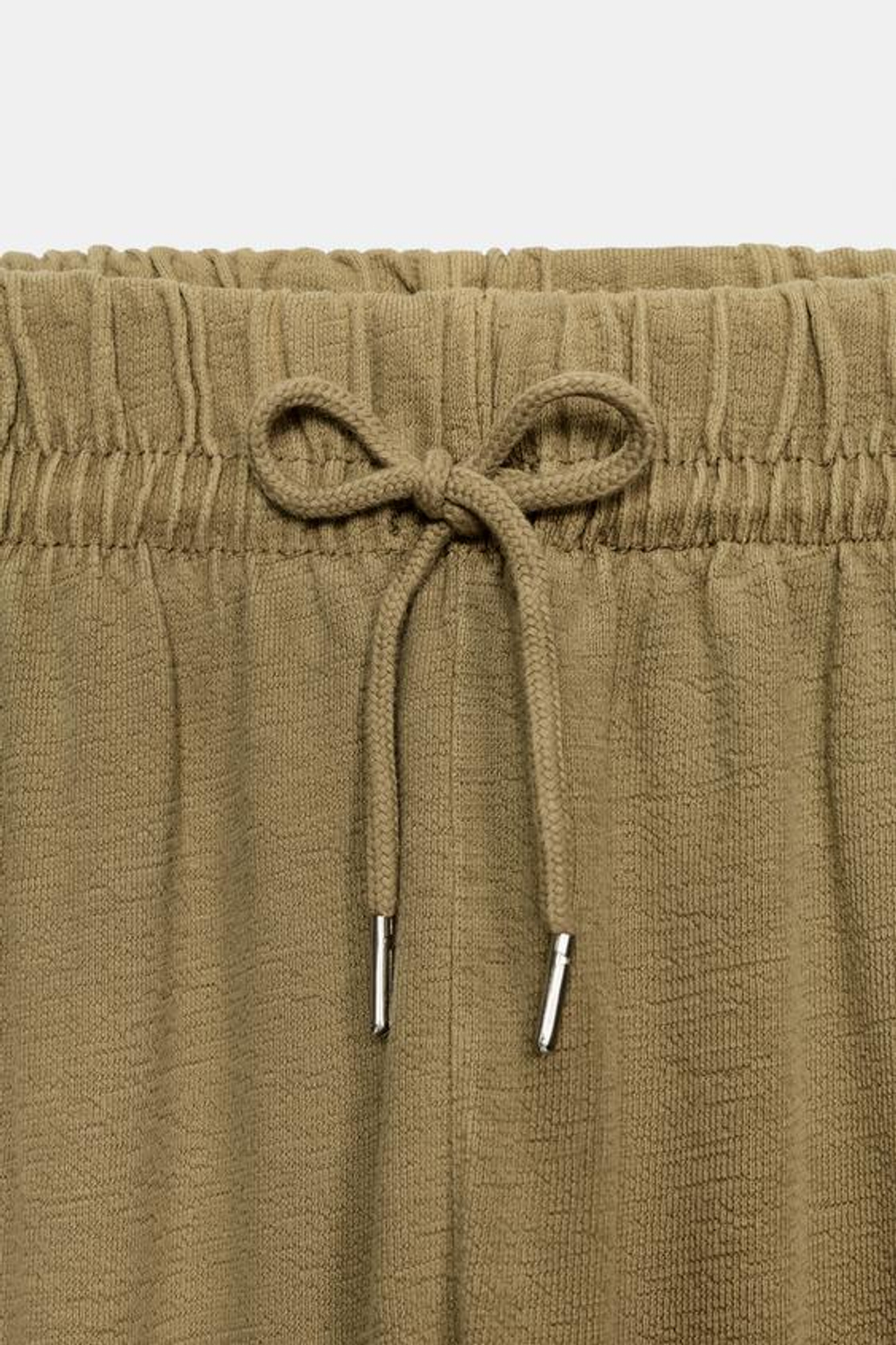 ZARA БРЮКИ С ЭФФЕКТОМ ПОТЕРТОСТИ, ОЛИВКОВЫЙ