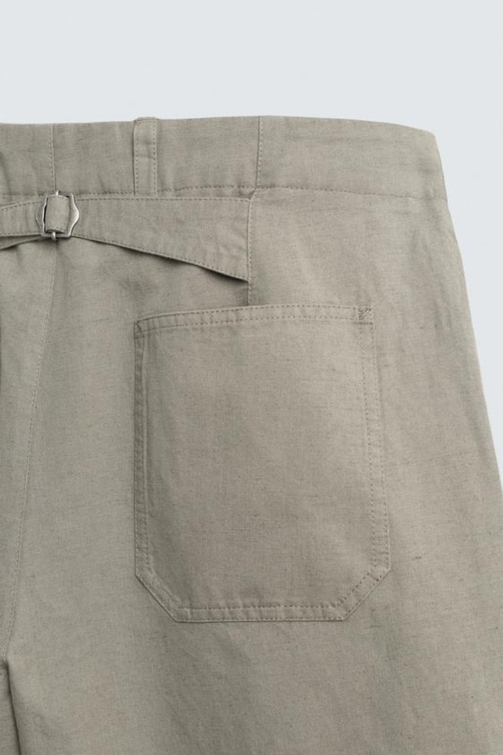 ZARA БРЮКИ RELAXED FIT С ХЛЯСТИКОМ, ЗЕЛЕНЫЙ/СЕРЫЙ