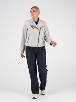 Кожаная куртка демисезонная косуха оверсайз