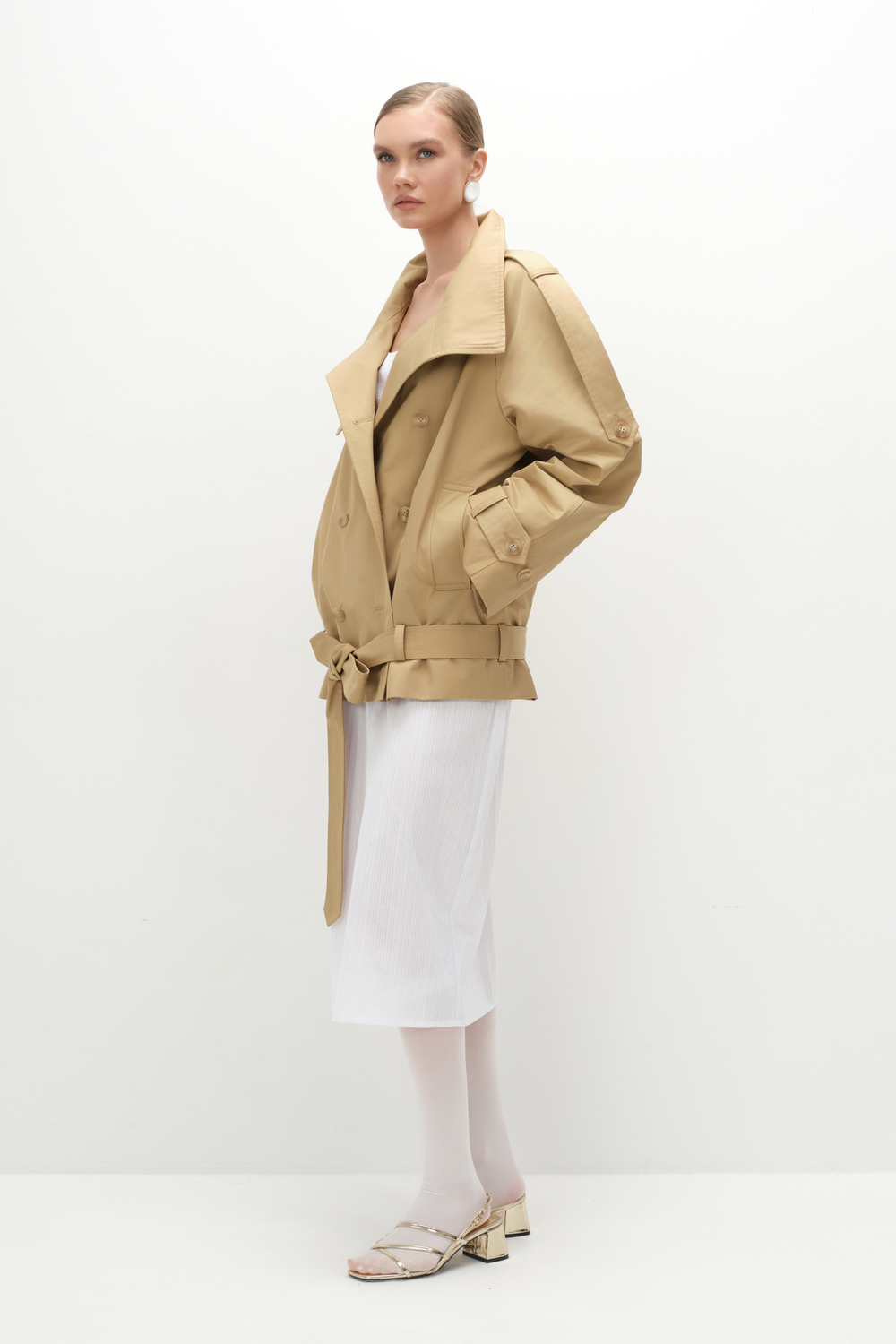 Тренч укороченный