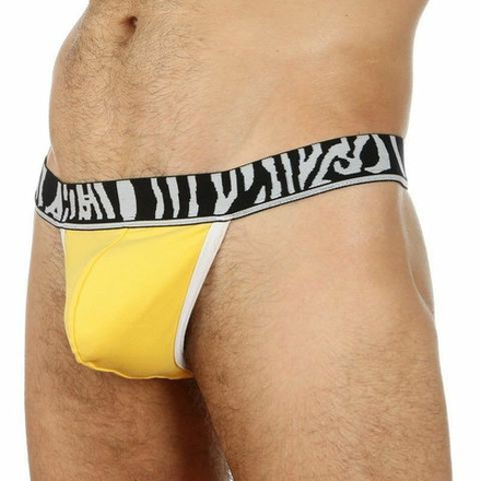 Мужские трусы стринги Movere ZEBRA Yellow String