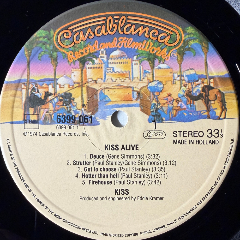 Kiss ‎– Alive! 2LP (Голландия 1980г.) Т