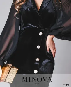 Платье 8601-черный Minova