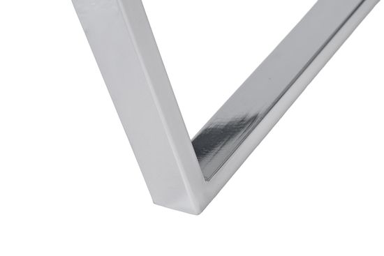 30B-85511 Стол журнальный овальный черный / хром 120*65*41см