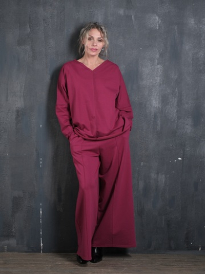 Палаццо со стрелкой /фиалка + кушак