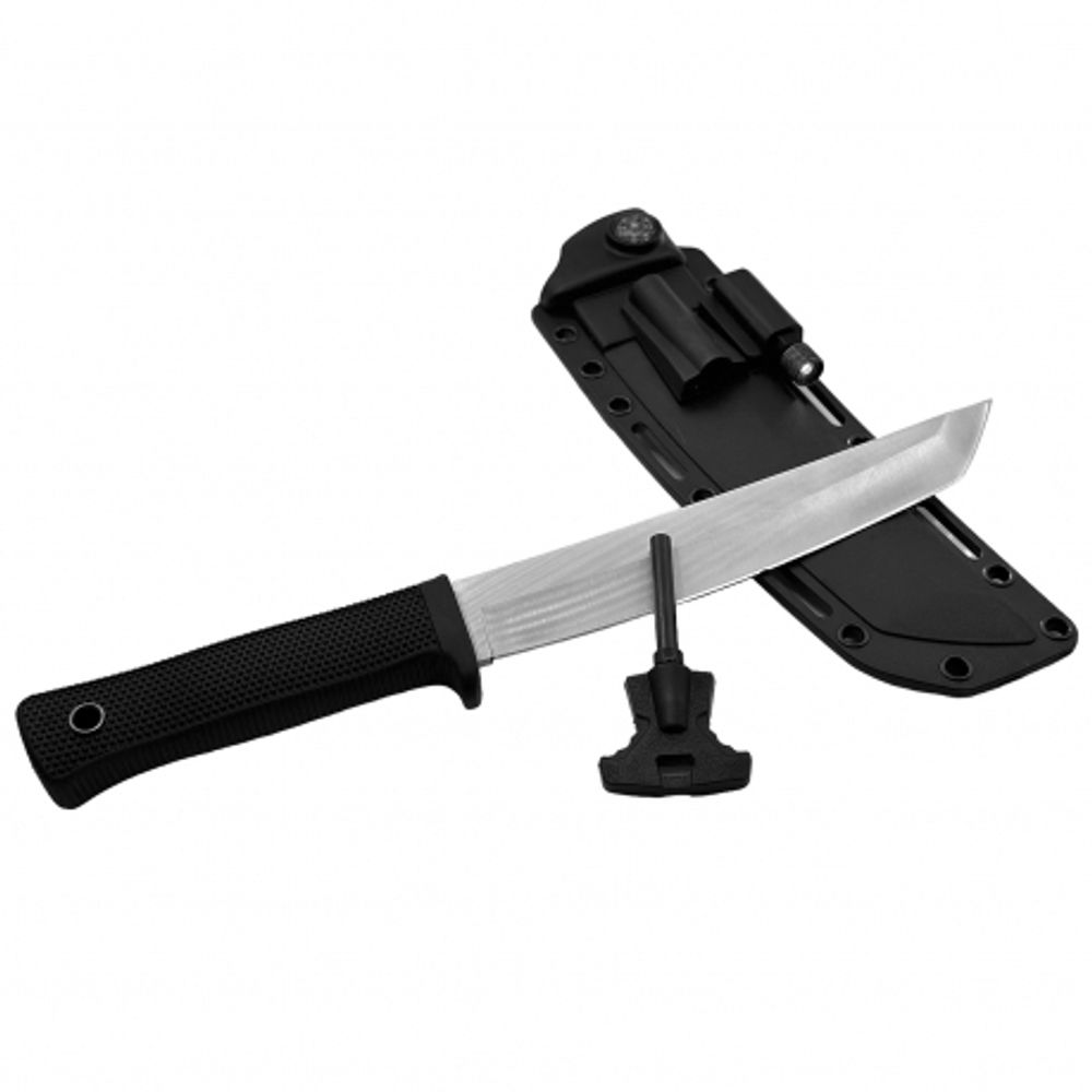 Нож Cold Steel Recon Tanto SK-5 с огнивом, компасом и фонариком на ножнах