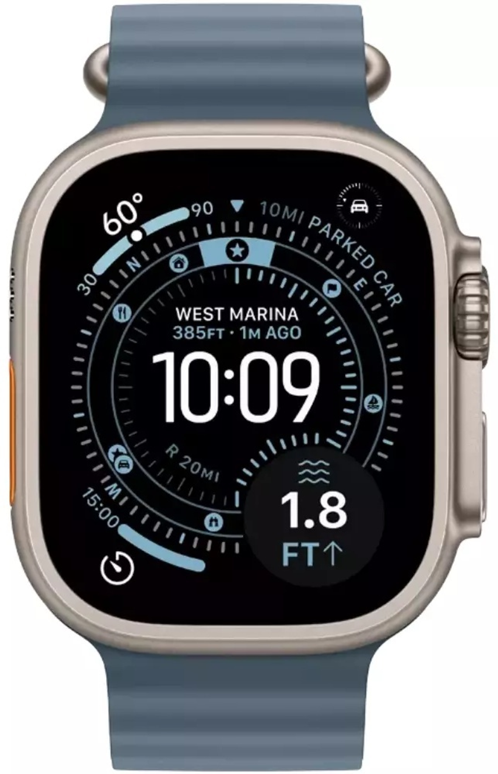 Смарт-часы Apple Watch Ultra 3 2025 GPS &#43; Cellular M 49 мм золотистый-синий
