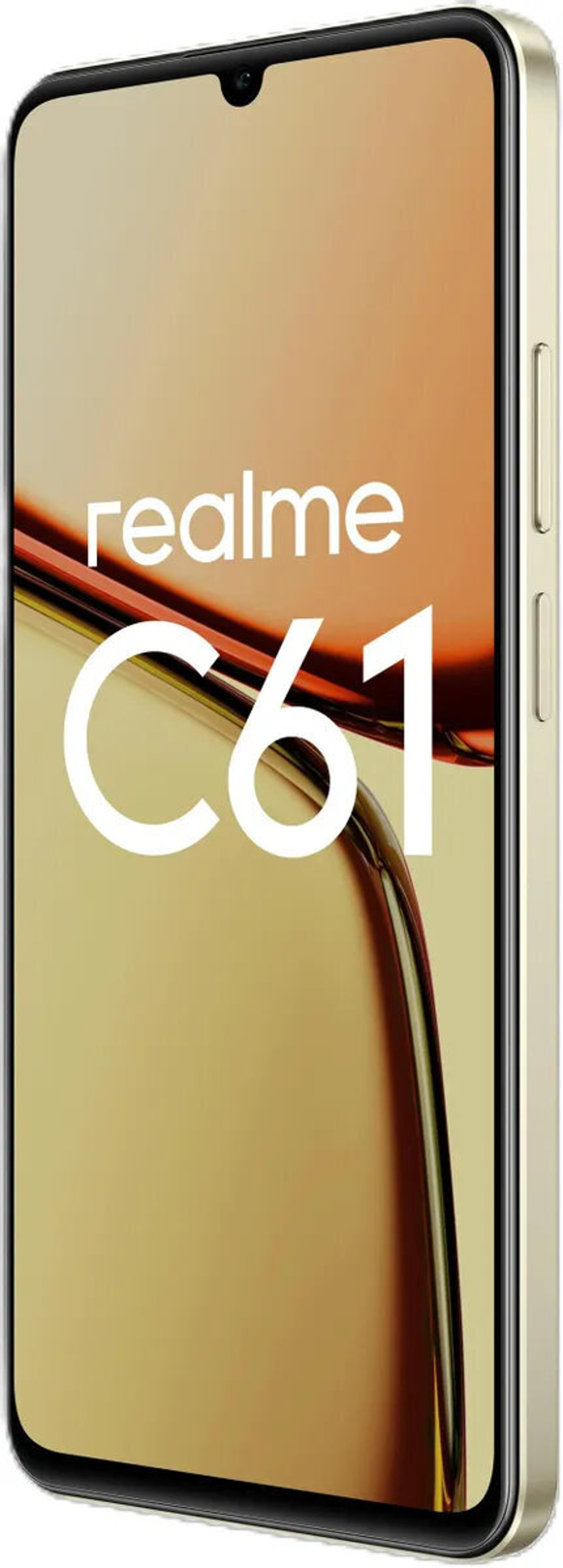Смартфон realme C61 6/128 ГБ RMX3930, Ростест, Блестящий Золотой