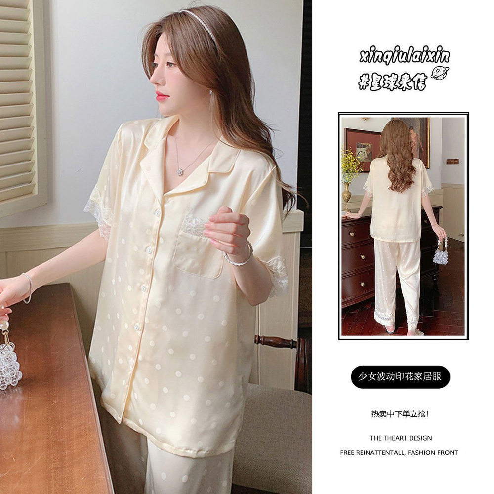 Женская шелковая пижама